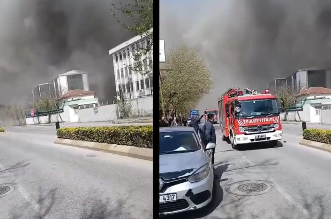Dudullu OSB'de Beybi Eldiven fabrikasında yangın çıktı