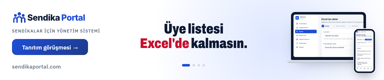 Sendika Portal — sendikalar için yönetim sistemi