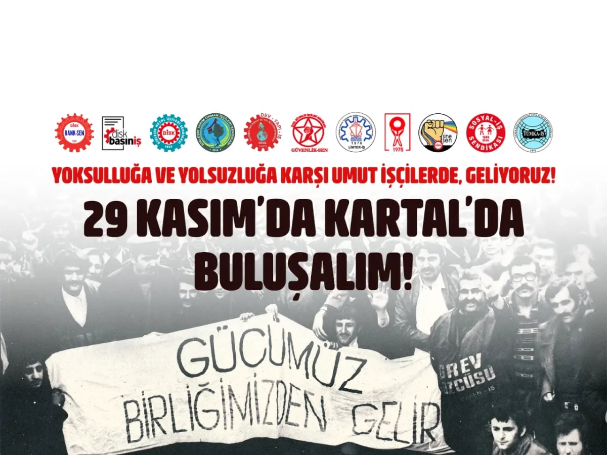 DİSK'li sendikalardan Kartal miting daveti