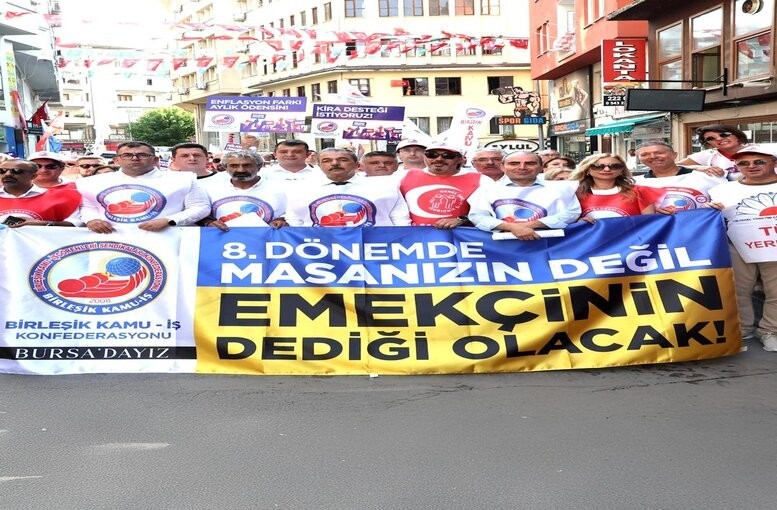 Birleşik Kamu-İş in Bursa for TİS: "It's Not the Table's Will, But the Worker's Will That Will Prevail"