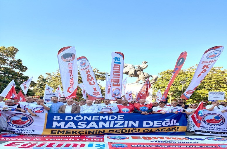 Birleşik Kamu-İş Roars from Samsun: "We Demand Secure Employment and Fair Wages!"