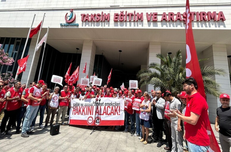 DİSK/Dev Sağlık-İş Commences Major March from Taksim to Ankara