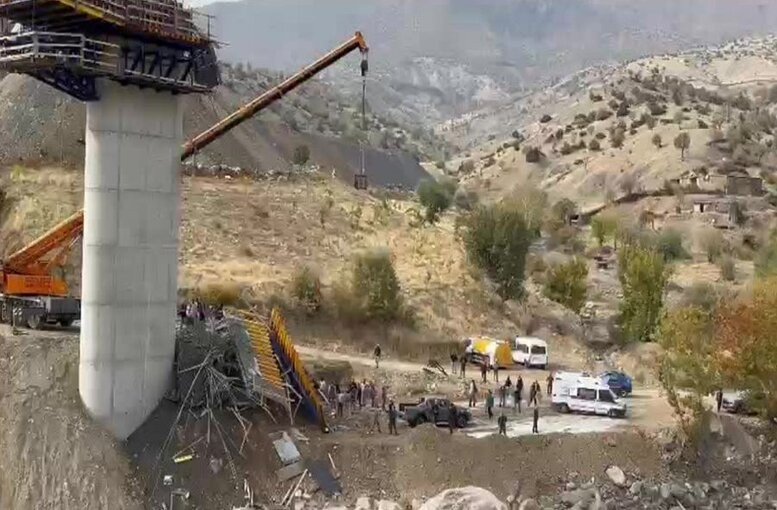 Diyarbakır Kulp'ta Viyadük İnşaatında İskele Çöktü: Dört İşçi Hayatını Kaybetti
