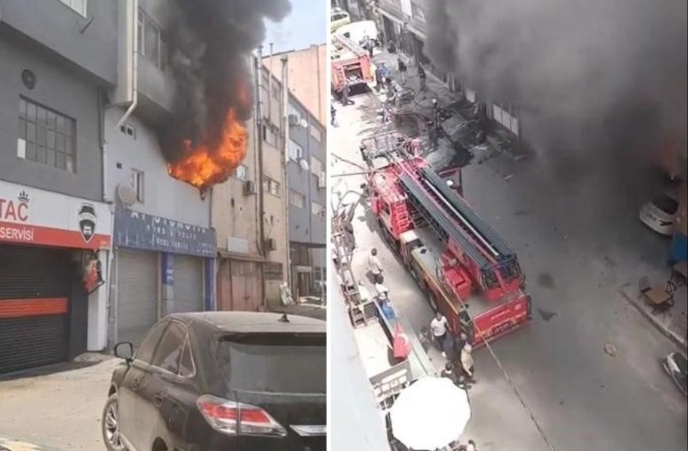 Fire in Motorcycle Repair Shop in Kağıthane: 1 Dead, 3 Injured