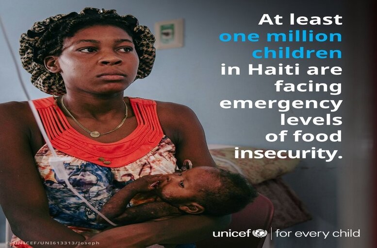 Haiti's Children Face Catastrophic Food Insecurity: UNICEF Calls for Peace Amidst Escalating Malnutrition Crisis