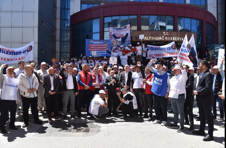 HAK-İŞ Genel Başkanı Mahmut Arslan’dan Altındağ Belediyesi’ndeki Grevdeki İşçilere Destek!