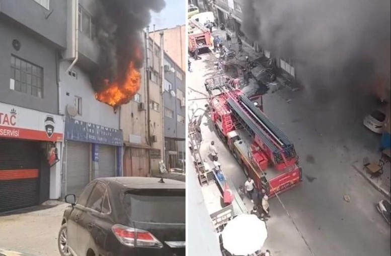 Kağıthane'de Motosiklet Tamirhanesinde Yangın: 1 Ölü, 3 Yaralı