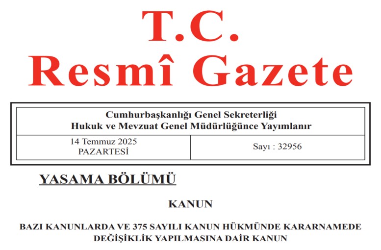 Official Gazette of July 14, 2025 Published: Debt Postponements for Earthquake Victims and Numerous New Decrees in Effect!
