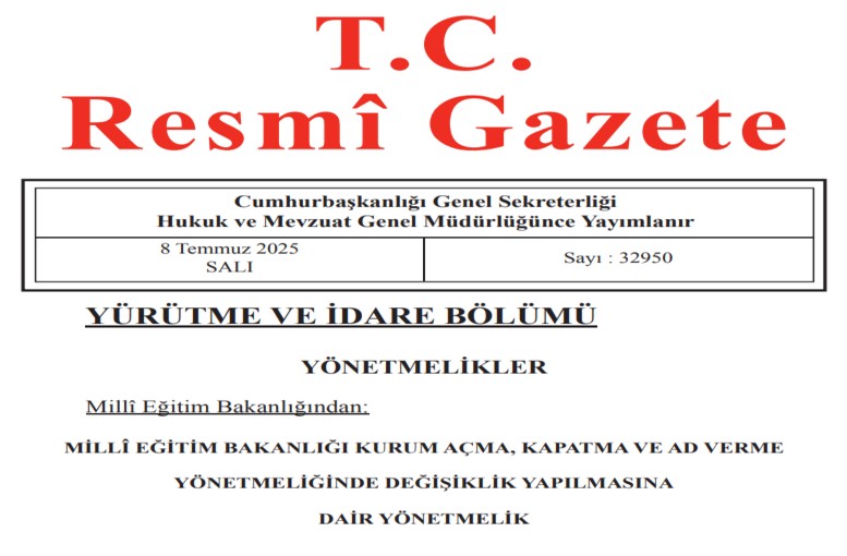 Official Gazette Publishes New Regulations and Key Decisions Today (July 8, 2025)
