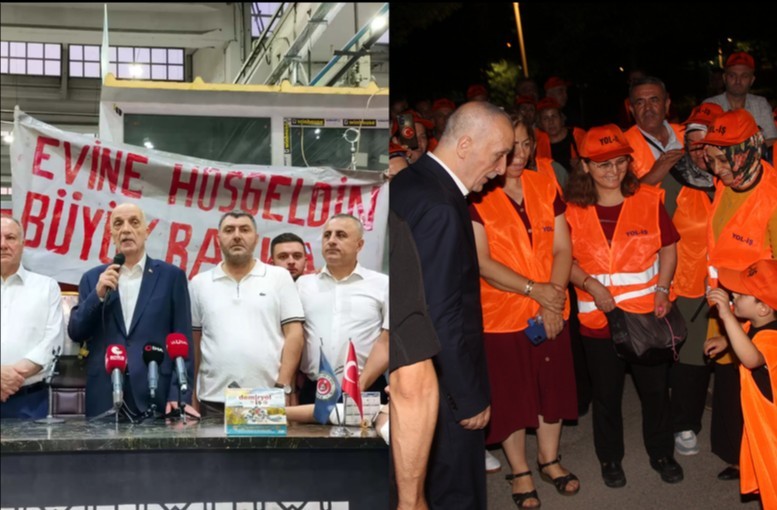 Public Workers Hold 'Stay-in-the-Workplace' Protest: TÜRK-İŞ Leaders and CHP Offer Support Visit