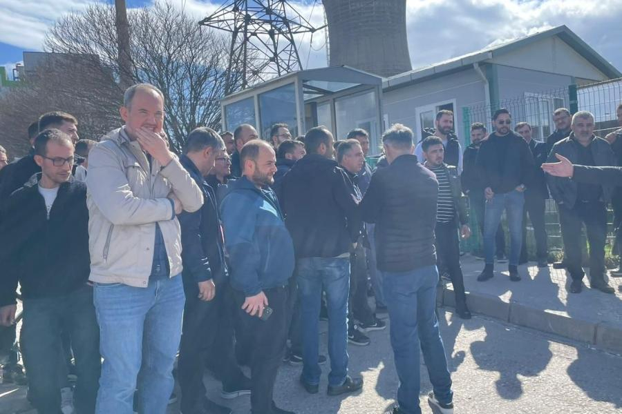 Tunçbilek Termik Santrali'nde işçilerden 'ücretsiz izin' isyanı